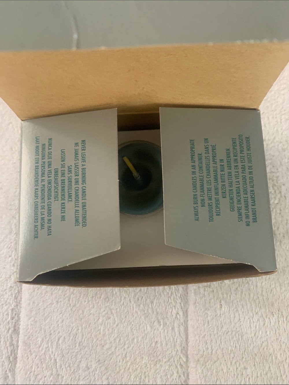 PartyLite Tea-lights partial box of 9 Balsam Pine - new! - Picture 4 of 7